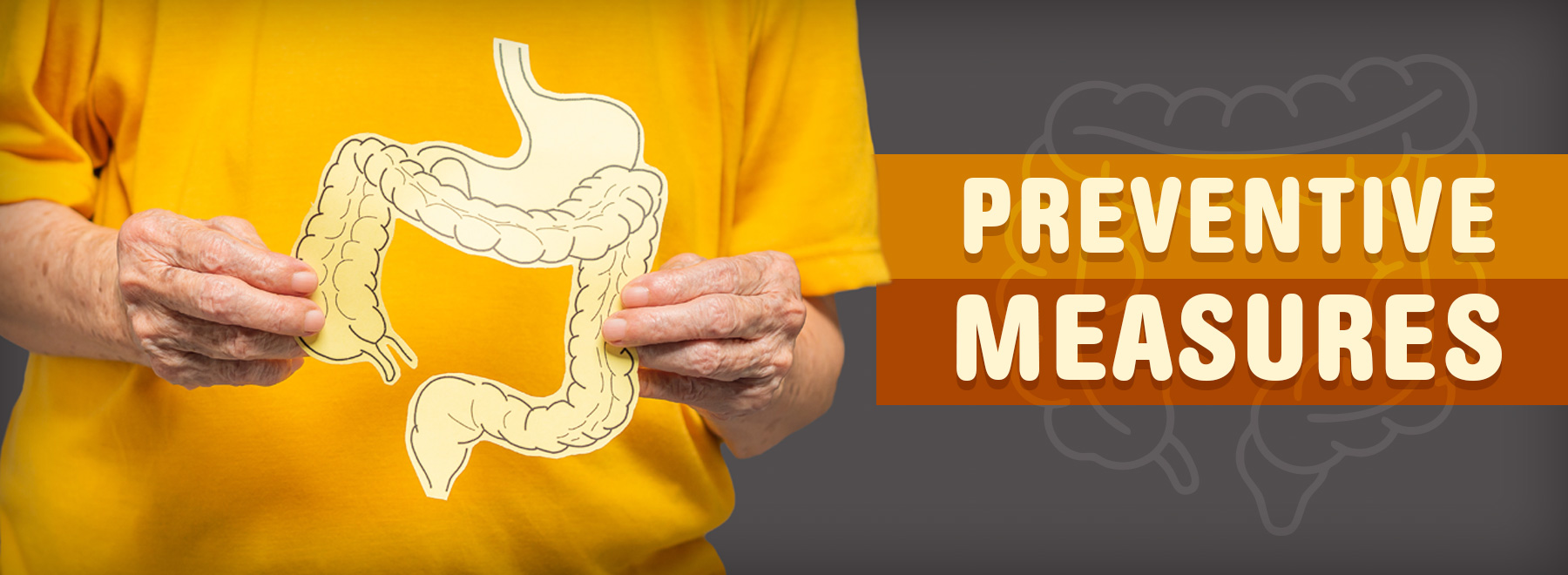 Infographic illustrating preventive measures for stomach health and maintaining a healthy appendix.